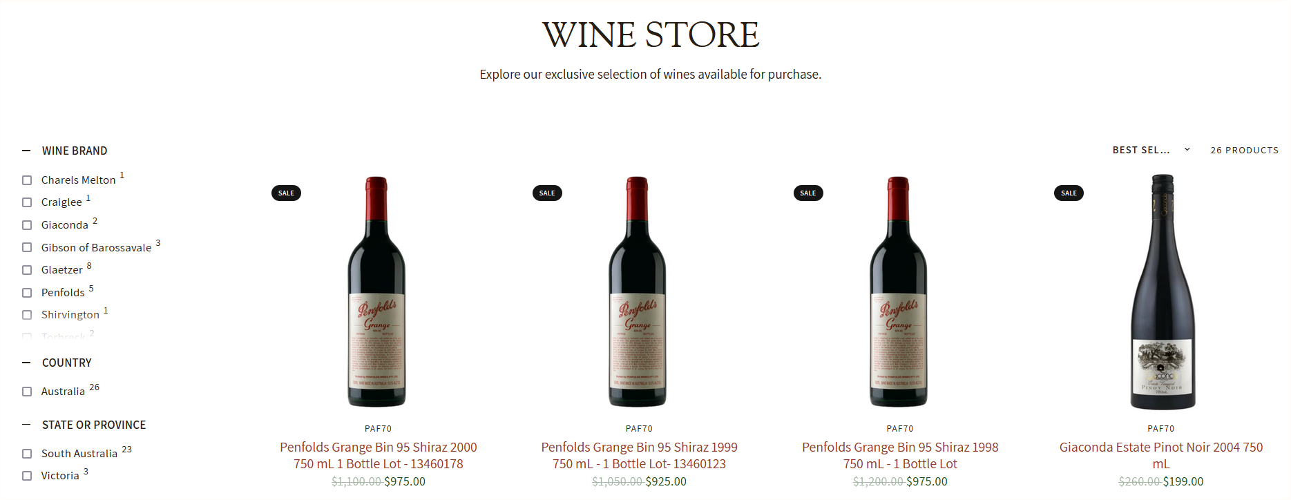 Search our Wine Store Now